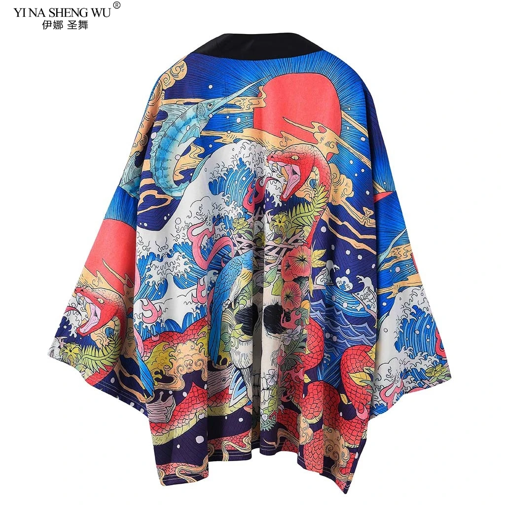 

Traditional Japanese Kimonos Cardigan Men Women Sunscreen Thin Loose Summer Japanese Kimono Yukata Asian Clothes New