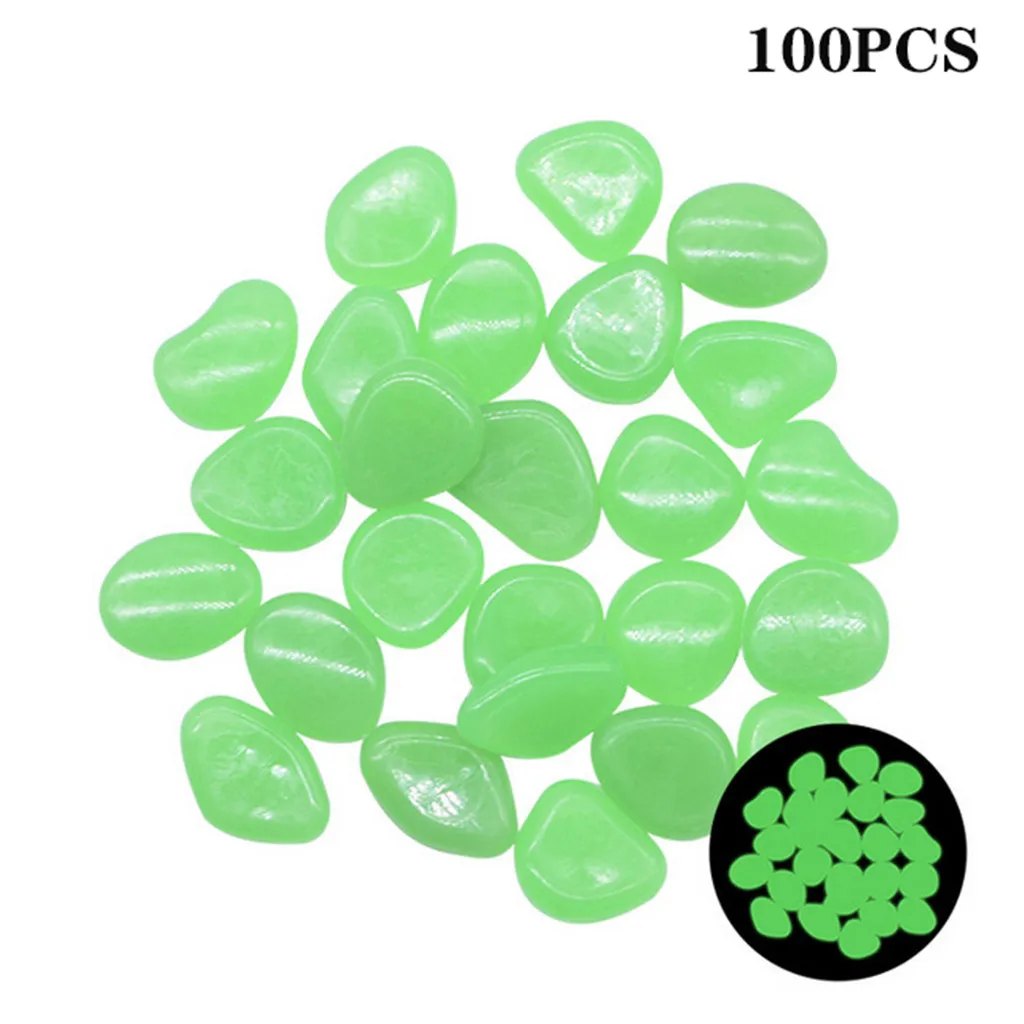 100 декорации сада светящиеся камни светятся в темноте декоративная галька на