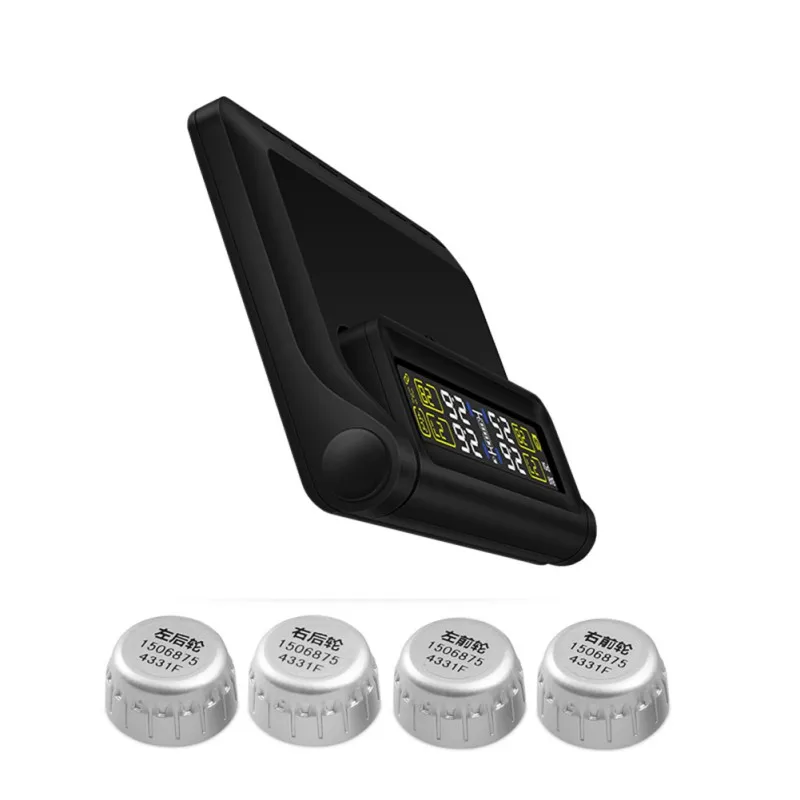 Солнечная автомобильная система контроля давления в шинах TPMS беспроводной 4