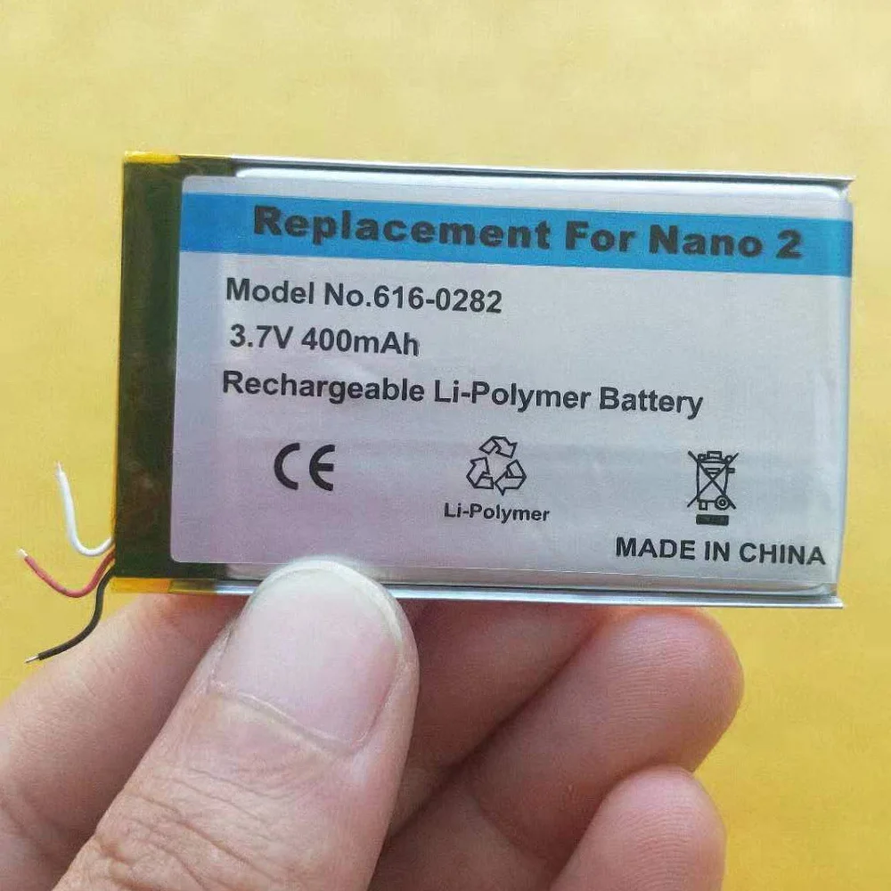 5 шт./лот сменный аккумулятор Nano 2 для iPod го поколения MP3|Аккумуляторы мобильных