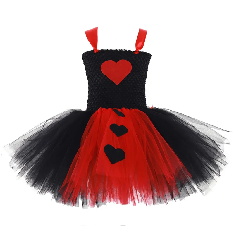 Черное красное платье принцессы для девочек элегантные летние платья с героями