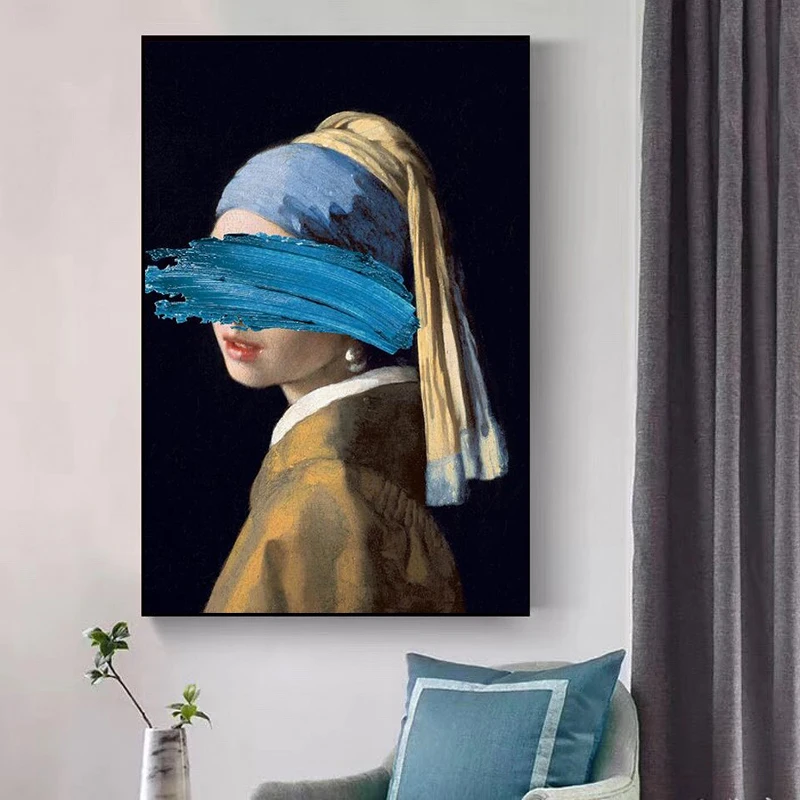 

The Girl With A Pearl Earring Famous Wall Paintings Reproductions By Jan Classical Portrait Art Canvas Prints Home Decor