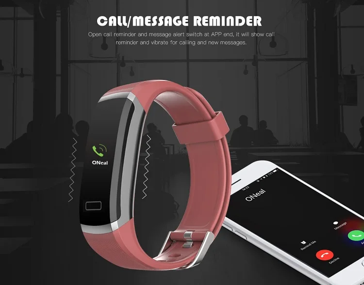 Смарт-браслет OLOEY GT101 цветной экран монитор сердечного ритма фитнес-трекер Bluetooth