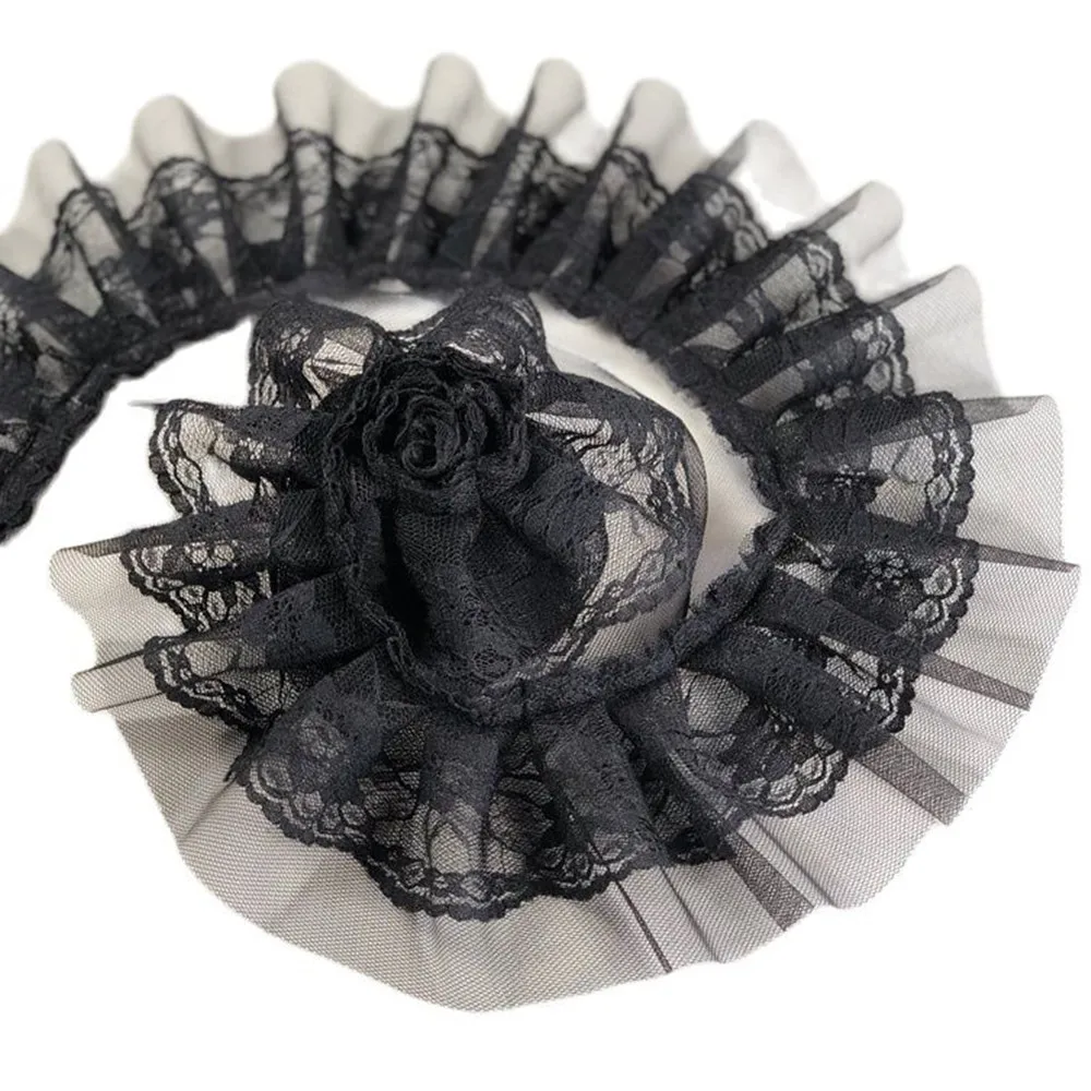 1 ярд ширина 9 см плиссированная кружевная ткань сделай сам швейная занавеска