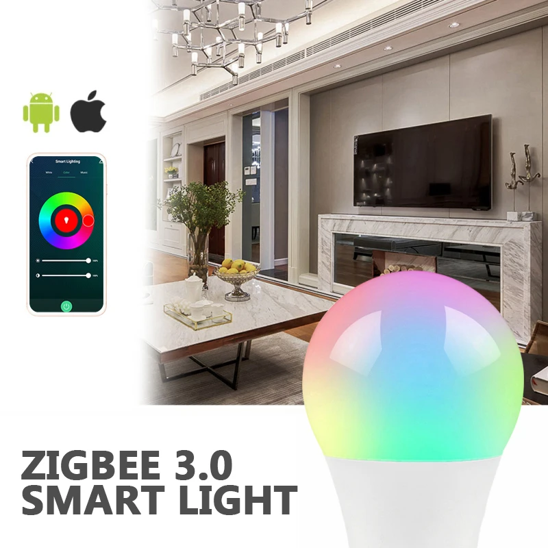 

9W E27 Tuya Zigbee Smart Bulb Smart Life APP Voice Remote Control With Alexa Google Home Smart Home Control Timer LED Lamp Bulb