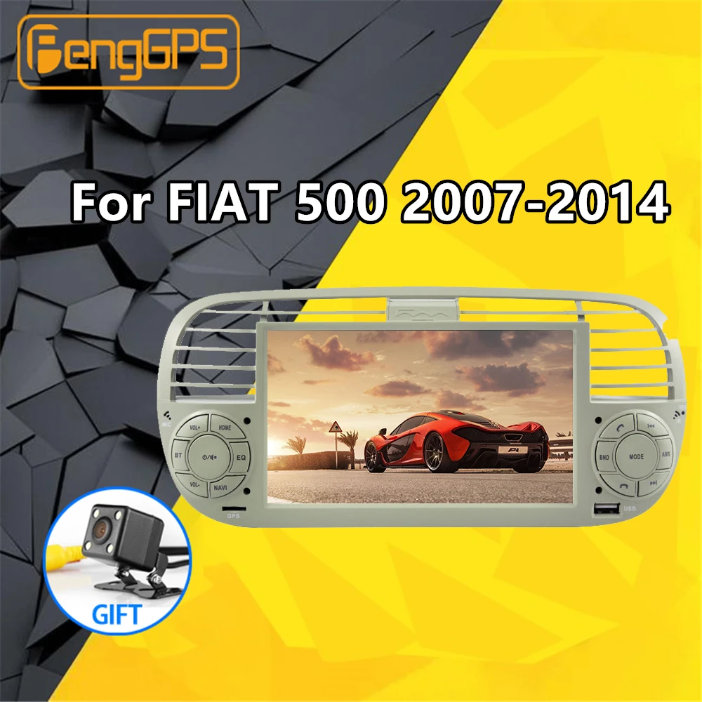 Для Fiat 500 2007 2008 2009 2015 Android 9 0 автомобильный мультимедийный плеер стерео радио аудио