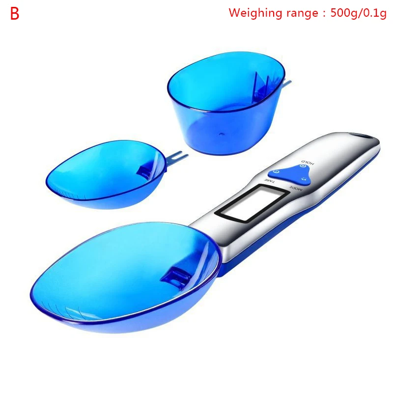 

300g/0.1g 500g/01g Kitchen Scales LCD Digital Volumn Food Scale Electronic Spoon