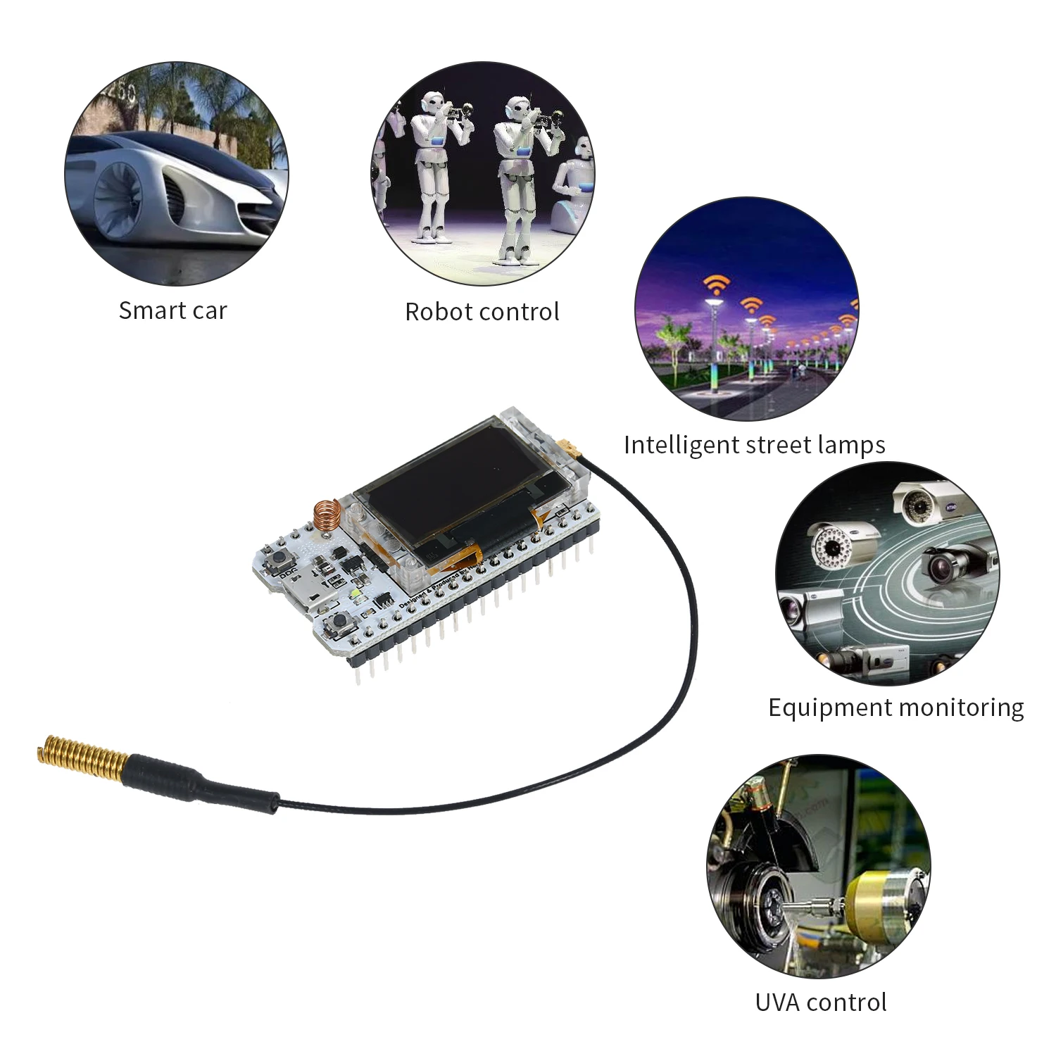 ESP32 / ESP8266 433 МГц/868 МГц W-F-Беспроводная макетная плата BT OLED 0 96 дюйма дисплей IOT