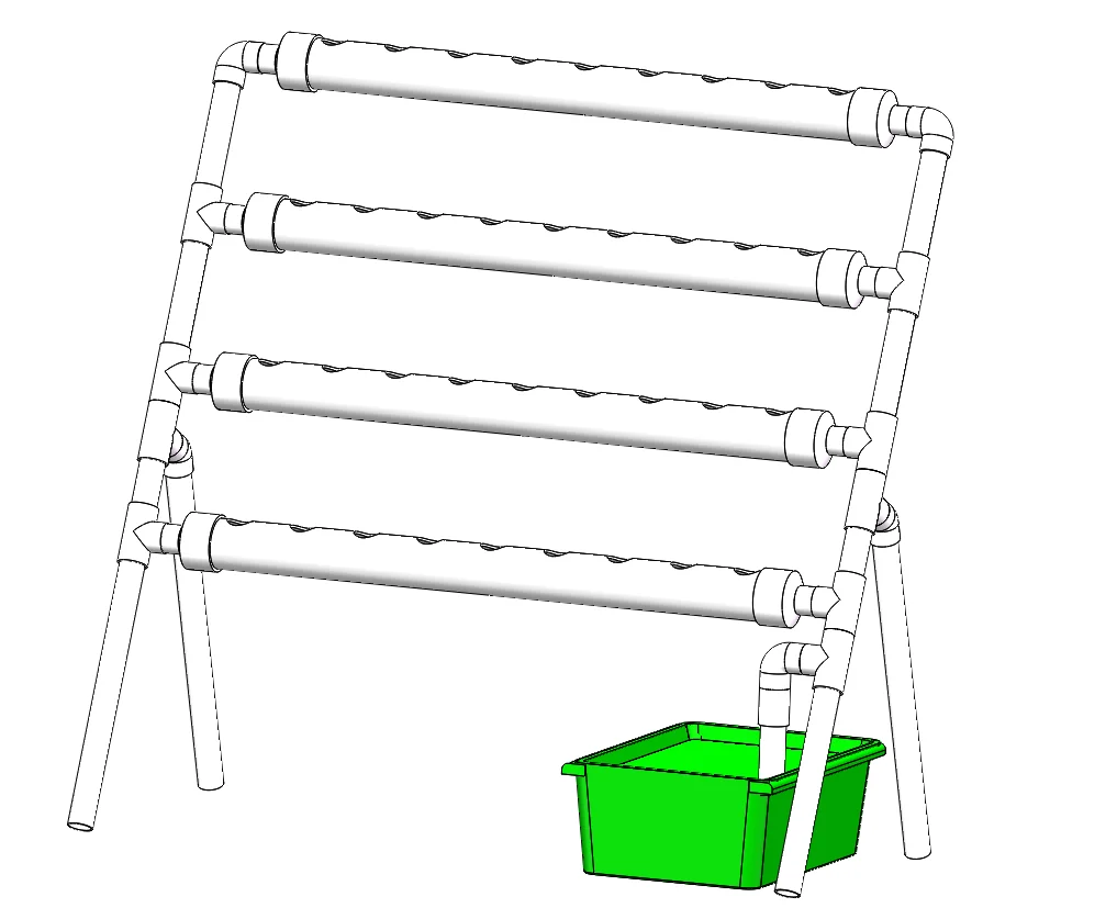 

36 Holes Hydroponic Piping Site Grow Kit Deep Water Culture Planting Box Gardening System Nursery Pot Hydroponic Rack 110-220V