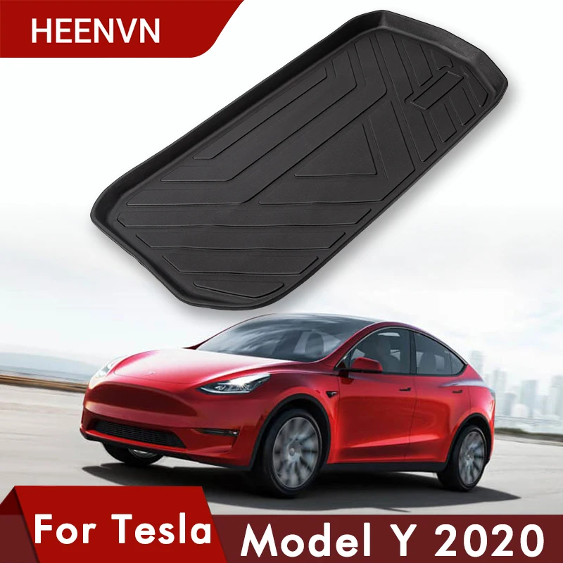 

Heenvn ModelY Waterproof Font Box Mat For Tesla Model Y Accessories Car Front Storage Mats Cargo Tray Front Box Protective Pads