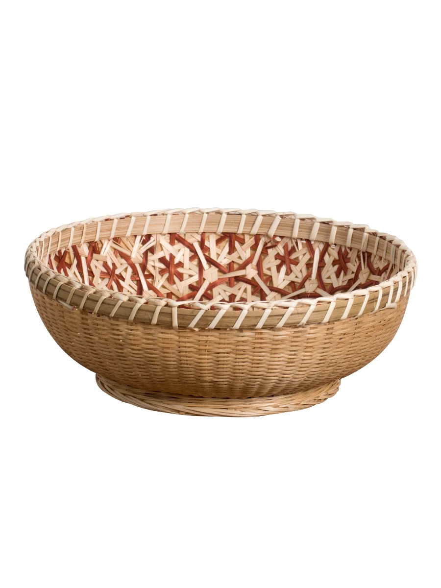 Корзина для хранения хлеба из вьетнамская бамбуковая корзина ротанга фруктов