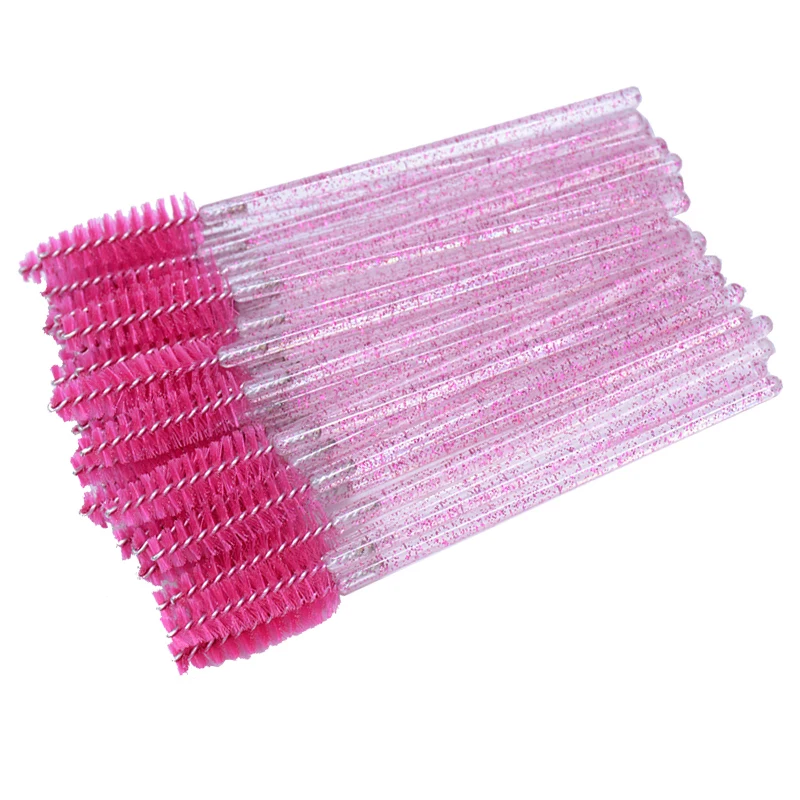 

High Quality 25PCS Reusable Eyelash Brushes Professional Eyelash Extension Spoolie Mascara Wands Appliers Makeup Tool