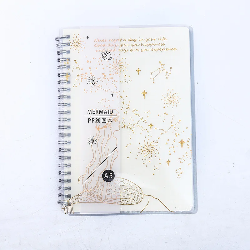 Kawaii планировщик книга с лазерной катушкой креативный Русалочка шаблон Дневник