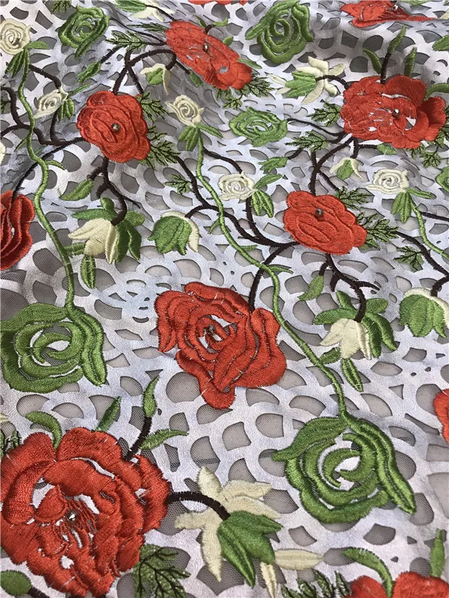 

Хорошее дизайнерское цветочное французское Тюлевое кружевное полотно с шнуром, сетчатая кружевная ткань, SYJ-928813 для красивого платья