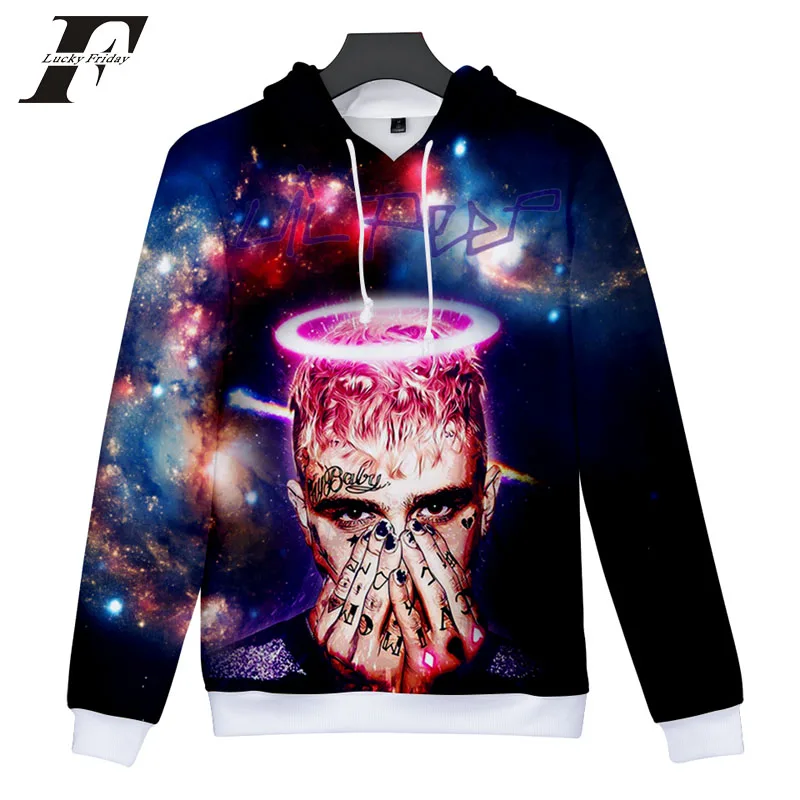 Высокое качество LUCKYFRIDAYF lil peep harajuku толстовки lil. Принт для женщин/мужчин с длинным