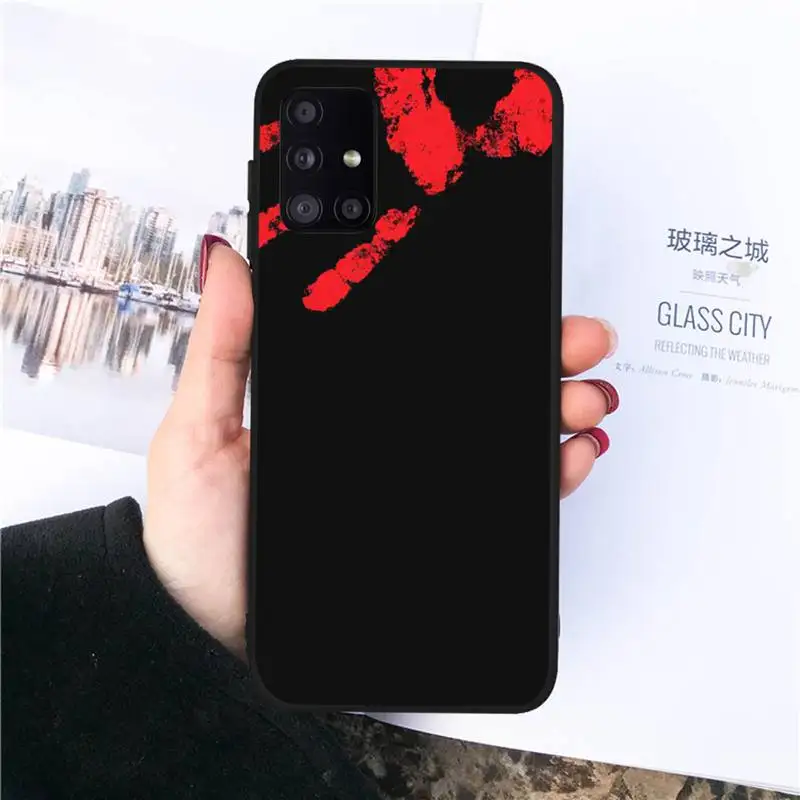

hand print Phone Case For Samsung Galaxy S5 S6 S7 S8 S9 S10 S10e S20 edge plus lite