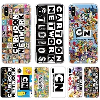 for iphone 12 mini 11 pro xs max xr x se 2020 7 8 plus 6 6s case soft tpu print cartoon network back cover protective phone case