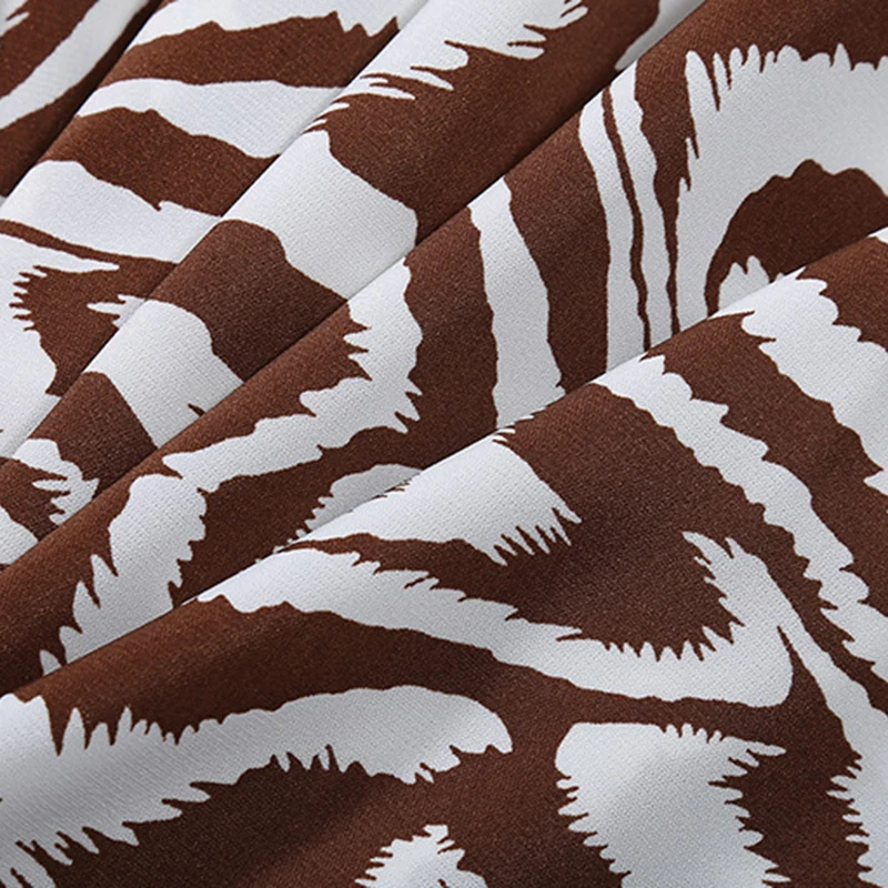 

CHICEVER Casual Striped Dress For Women Asymmetrical Lapel Lantern Long Sleeve High Waist Lace Up A Line Dresses Female 2020 New