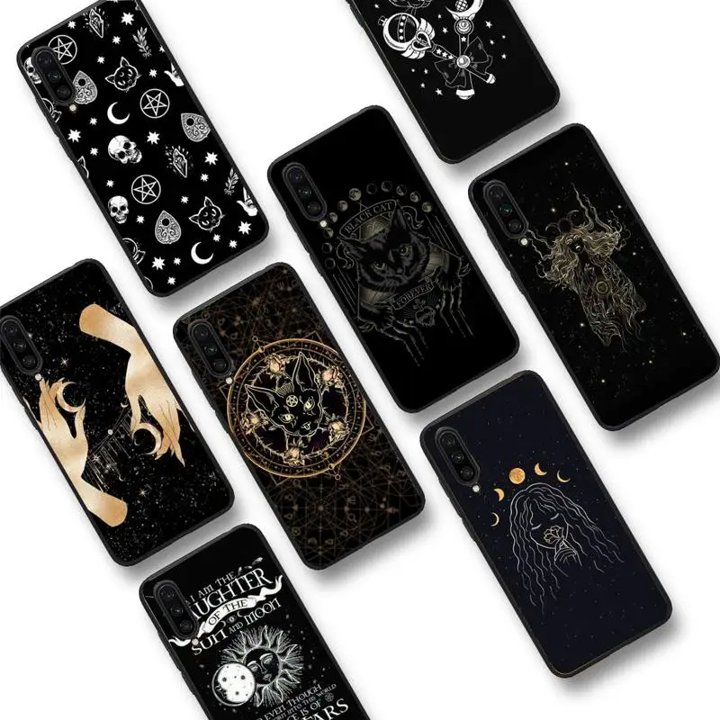 

Witches cat moon Tarot Phone Case Phone Case For Redmi K20 Note 5 7 7a 6 8 Pro note 8T 9 Xiaomi Mi 8 9 SE