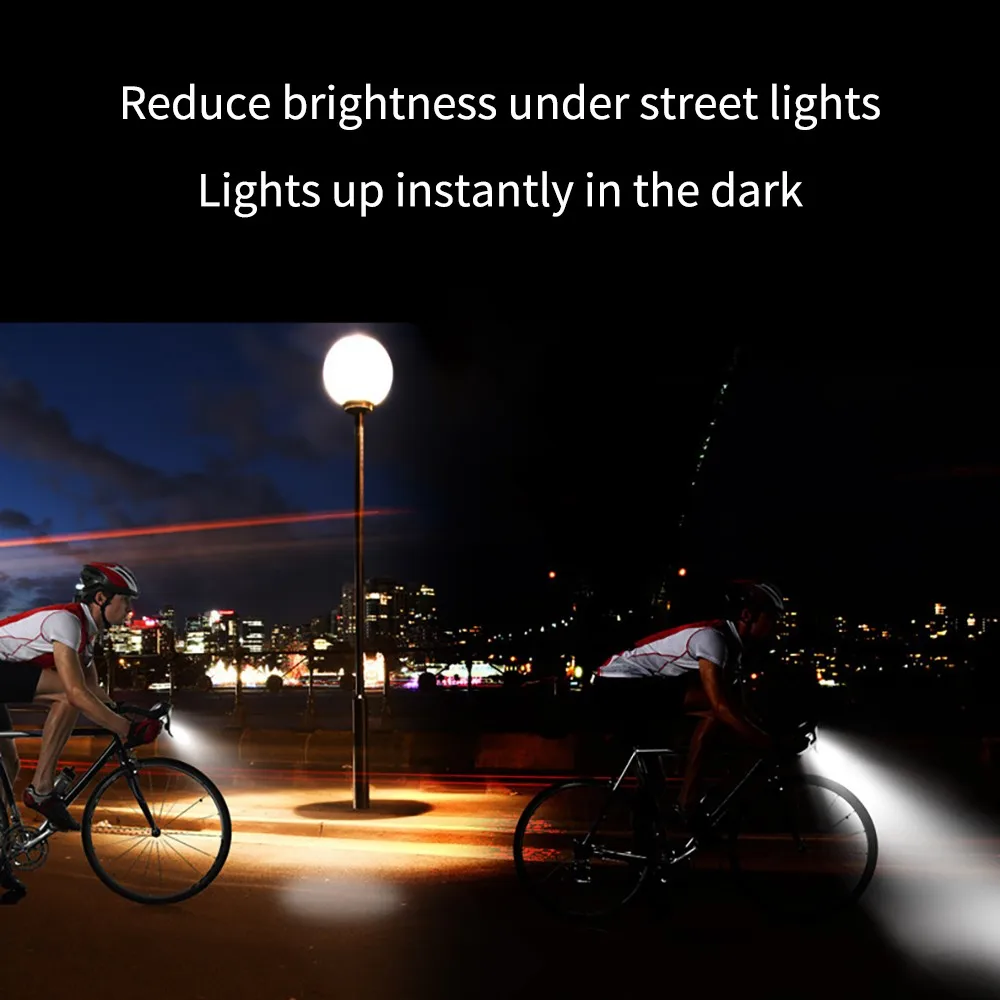 4000 мАч индукционный велосипедный передний светильник набор USB Перезаряжаемый