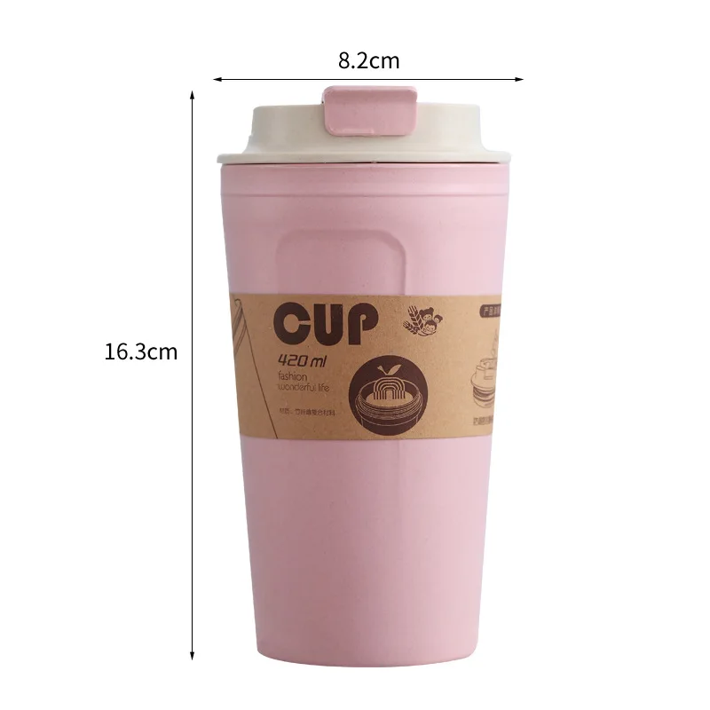 

Coffee Mug with Lid Sealed Cup Creative Bamboo Fiber Cup Coffee Cup Mugs Coffee Cups Drinkware Coffeeware Teaware