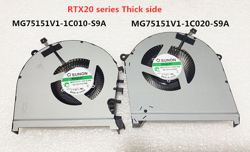 

New Laptop CPU/GPU Cooling Fan For HP OMEN 5 PLUS 17-CB TPN-C144 L62866-001 MG75151V1-1C010-S9A MG75151V1-1C020-S9A RTX20 Thick