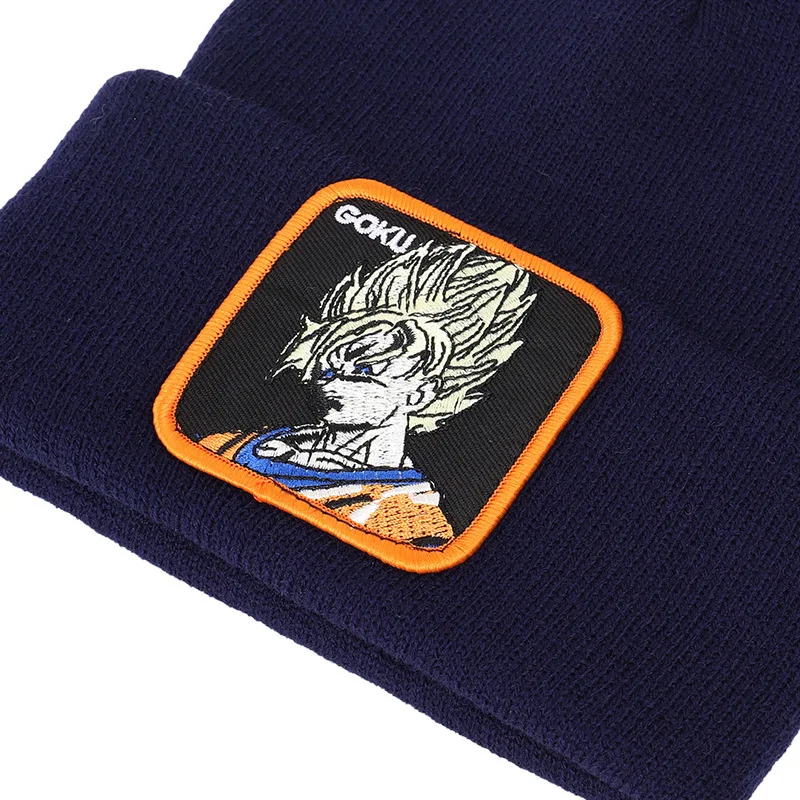 Dragon Ball GOKU Vegeta Beanie, высококачественные хлопковые повседневные шапочки для мужчин и женщин, теплая вязаная зимняя шапка, модная однотонная шапка унисекс