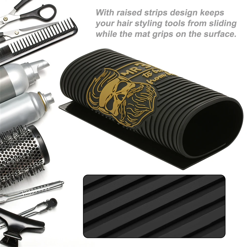 Антискользящий силиконовый коврик для парикмахерских термостойкий Коврик