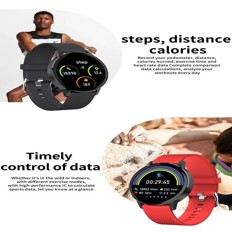 Смарт-часы T4 IP68 глубокий водонепроницаемый упрочненный стеклянный смарт-браслет