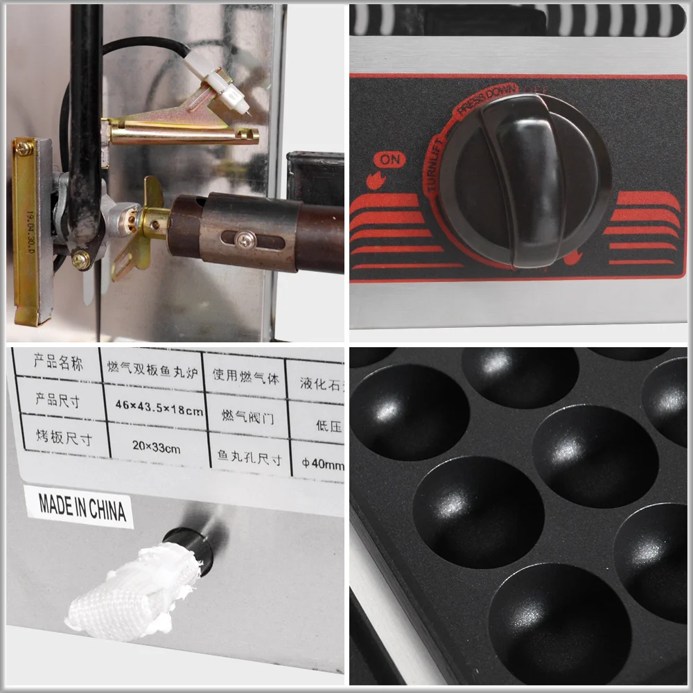 XEOLEO двойные пластины газа рыбный шар машина LPG мяч TAKOYAKI гриль машина коммерческий осьминог мяч печи