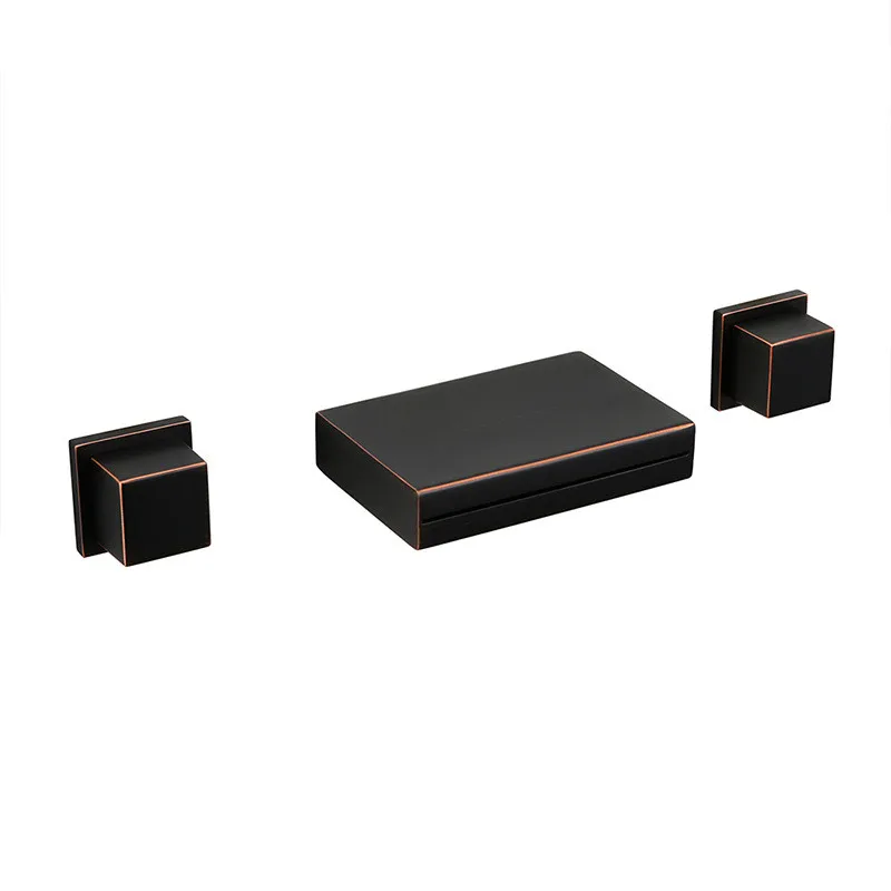 Смеситель для ванной латунный с 2 ручками и 3 отверстиями|Смесители бассейна| |