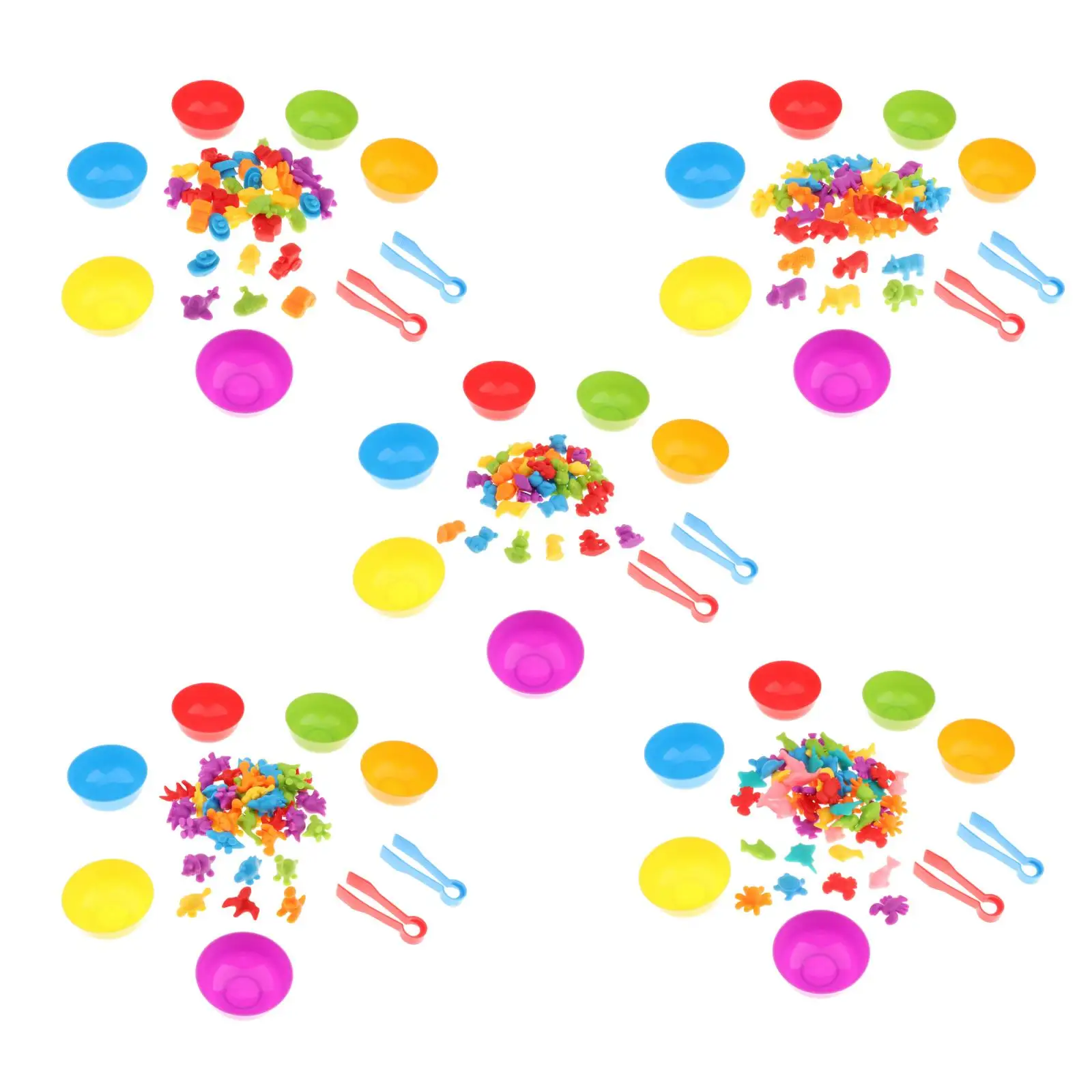 

Красочные сортировочные игрушки с мисками, обучающие игрушки для обучения математике для девочек