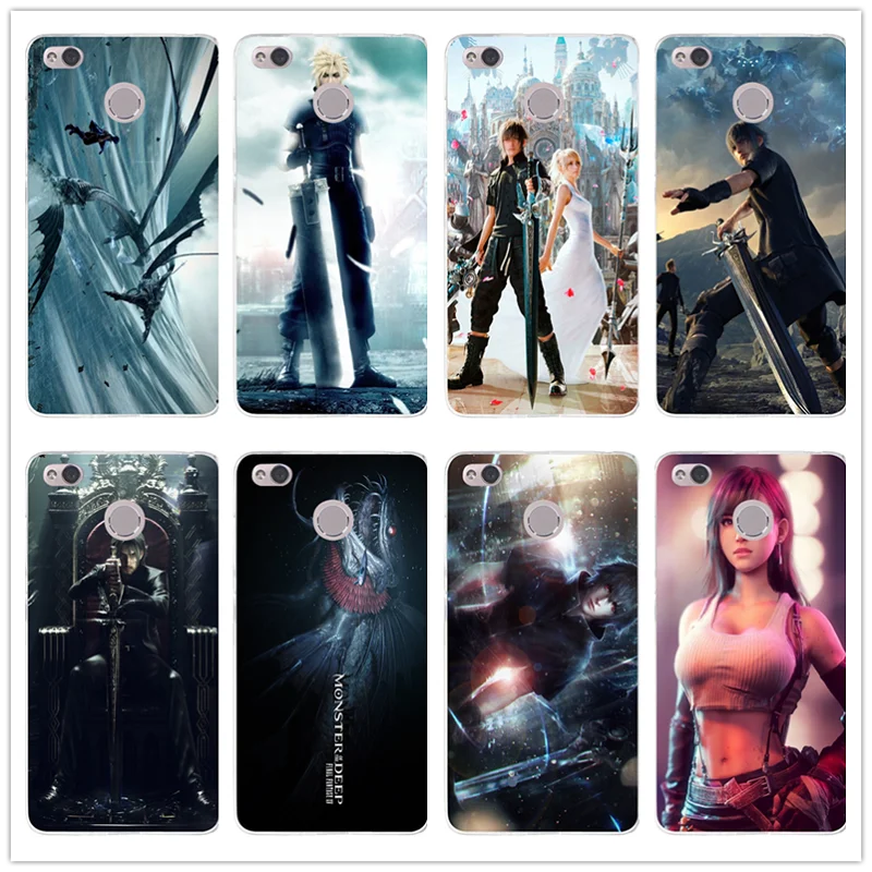 Мягкий ТПУ чехол для телефона Xiaomi Redmi Mi Note 2 3 3S 4 4A 4X 5 5X 5S 5A 6 6X A1 Pro Plus Final Fantasy Noctis и Puppy