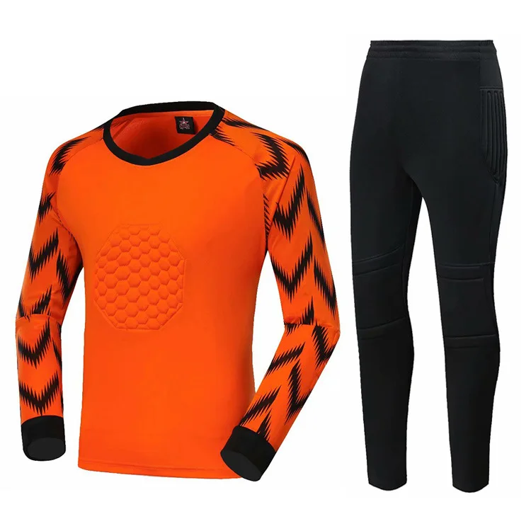 New Autumn Winter Football Jerseys Long-sleeved Adult&ampChild Goalkeeper Sports Competition Team Uniform 2PCS Custom LOGO Number | Спорт и