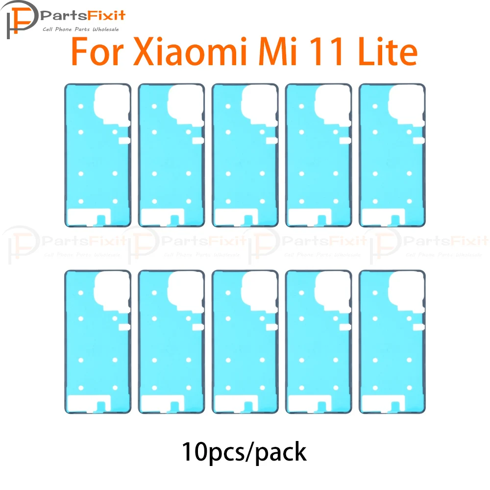

10pcs/pack Back Housing Cover Adhesive for Xiaomi Mi 11 Lite 11lite Mi11lite Battery Cover Sticker Rear Battery Door Adhesive