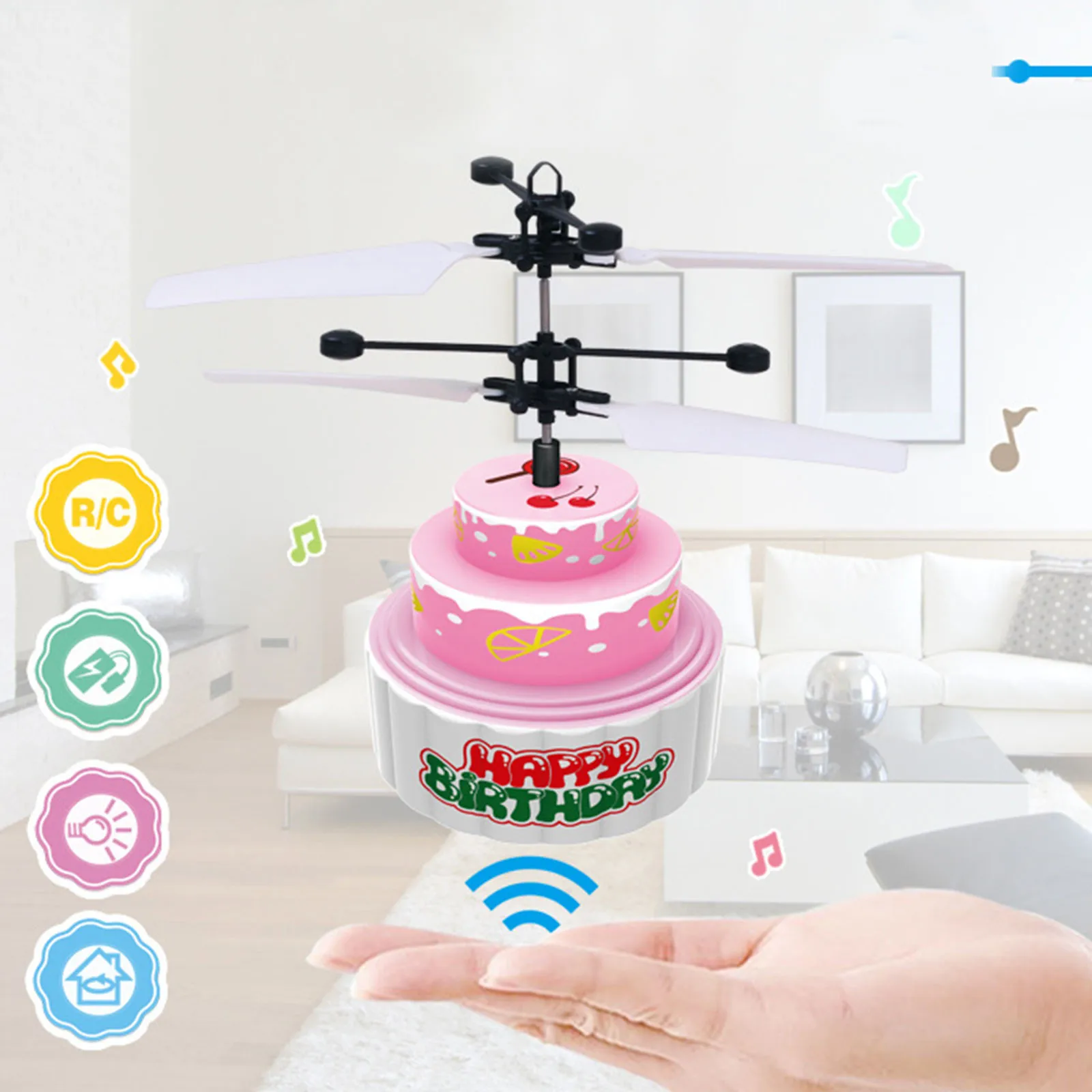 

Flying Ball Drone Helicopter Ball Built-in Shinning LED Lighting For Kids Toy Parent-child interaction Child's toys