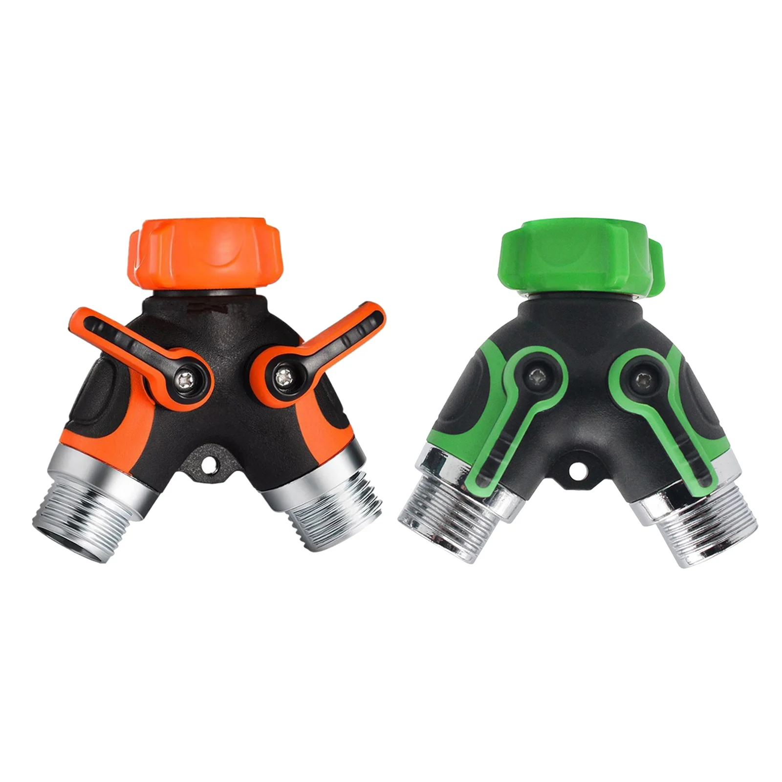 

Garden Hose Splitter 3/4 Inch Adapter Bolted & Threaded Smooth Long Handle