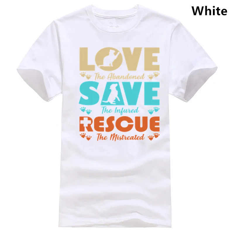 

Love Save Rescue Dog Animals Support Men Women Tshirt