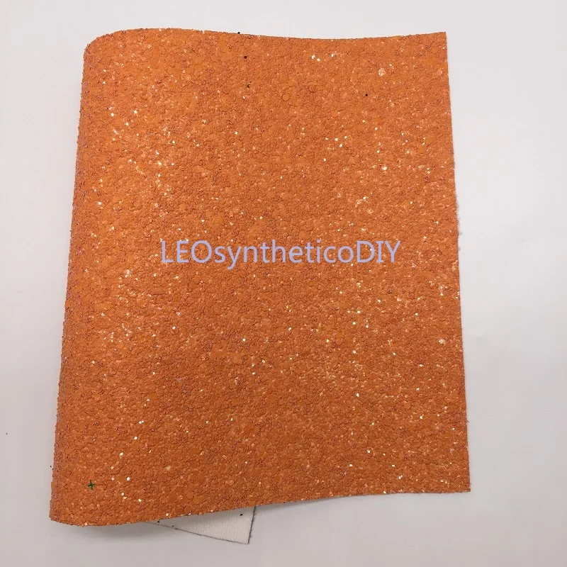 1 шт. 21x29 см блестящая ткань массивная кожа оранжевые блестящие кожаные листы для