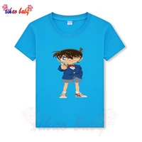 childrens boys t shirt casual cotton clothing summer top baby girl cartoon conan pattern teens kids pullove tee size 3t 9t