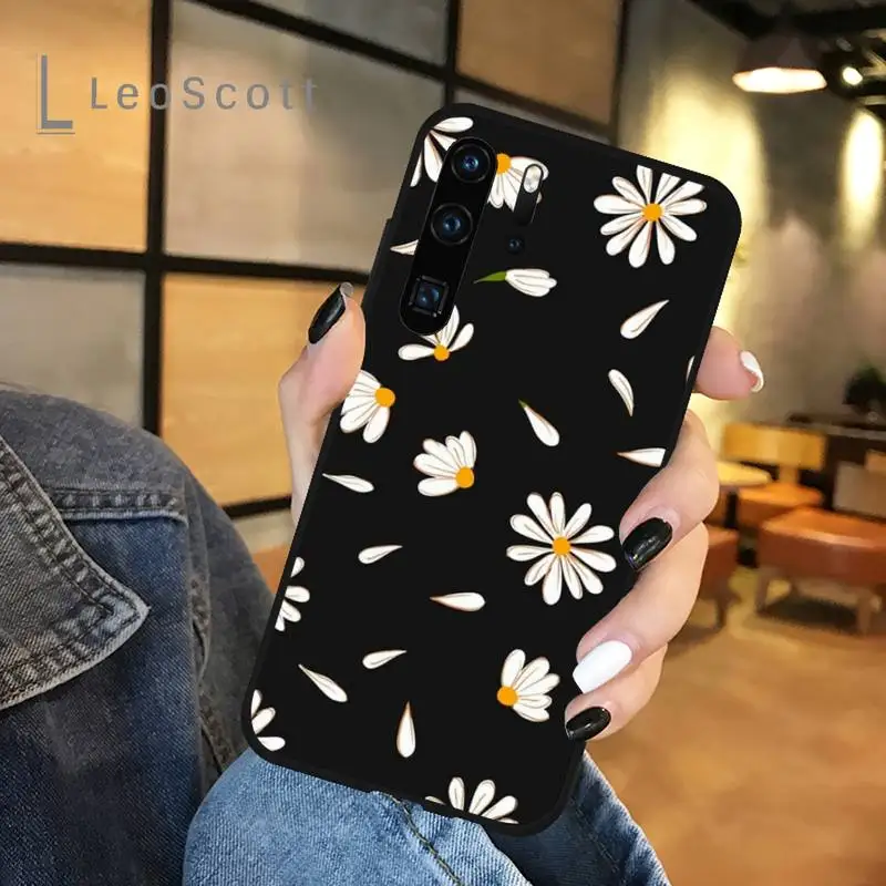 

Summer Daisy Sunflower Floral Flower Phone Case For Huawei honor Mate P 9 10 20 30 40 Pro 10i 7 8 a x Lite nova 5t
