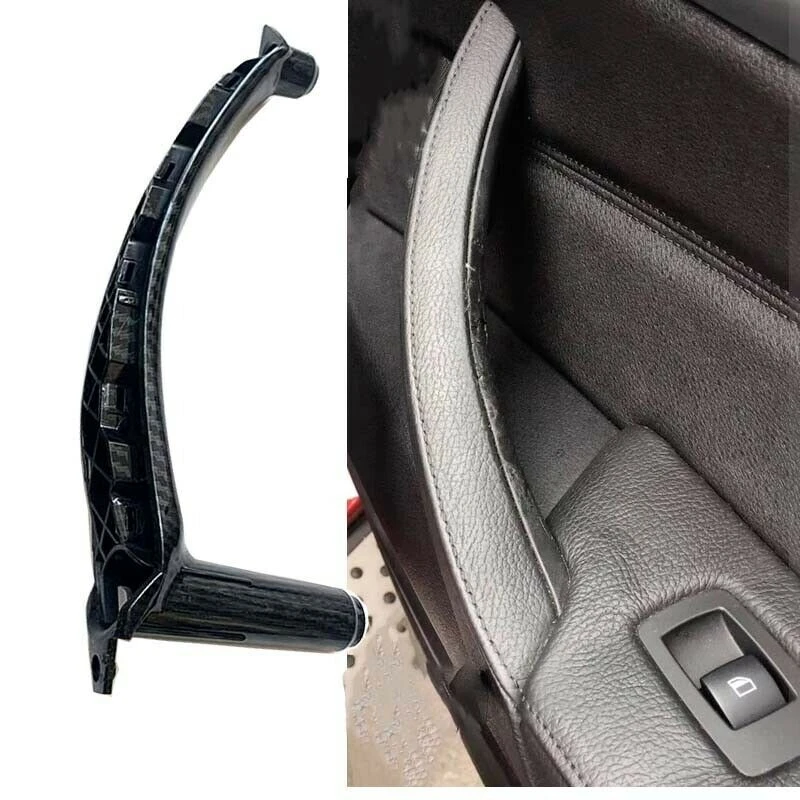 Car LHD Interior Carbon Fiber Style Door Handle Outer Cover Replacement For-BMW X5 X6 E70 E71 E72 2007-2013 | Автомобили и
