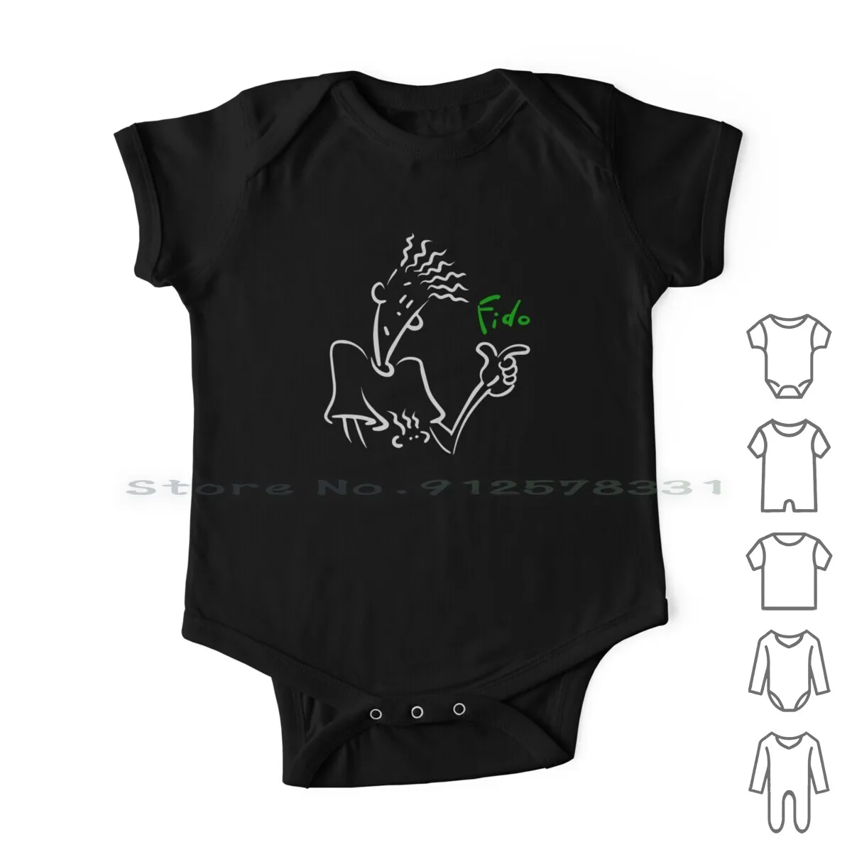 

Fido Dido Newborn Baby Clothes Rompers Cotton Jumpsuits Fido Skaiter Skate Surf Soda Logo Vintage Retro Fashion 80s 90s Infant