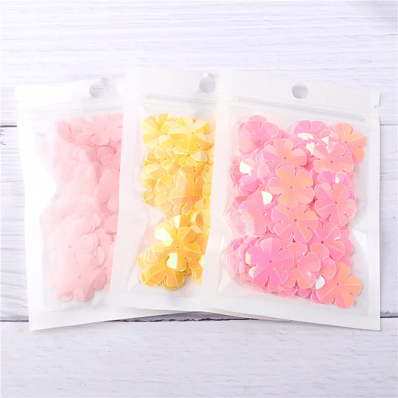 200 шт. размер 14 мм чашка с пятью листьями цветов Рассыпчатая расшитая пайетками