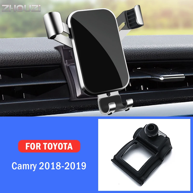 

Car Mobile Phone Holder For Toyota Camry 2018 2019 Special Air Vent Mounts Stand GPS Gravity Navigation Bracket Car Accessories