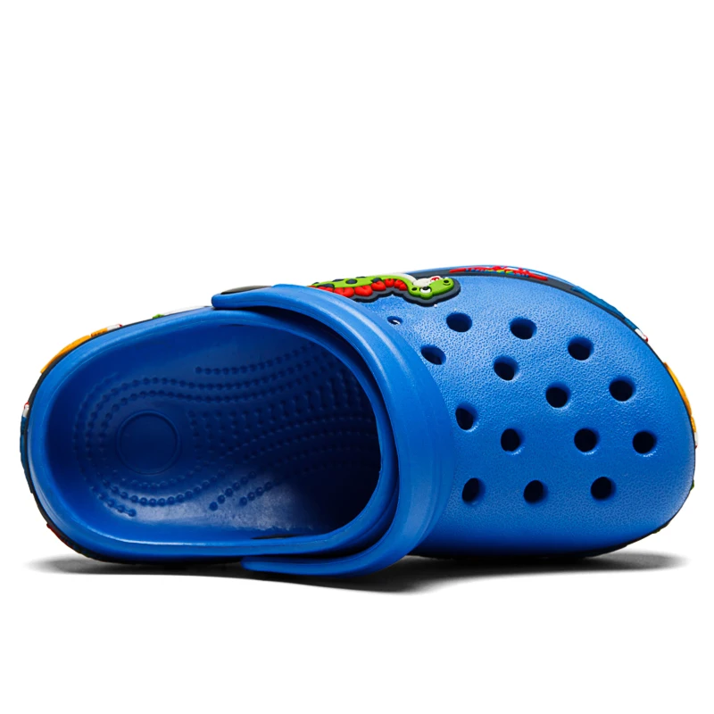 

Kids Garden Cross Shoes Shark Removable Summer Hole Beach For Children Boys Girls Soft Non Slip Comfortable EVA Slippers 2021