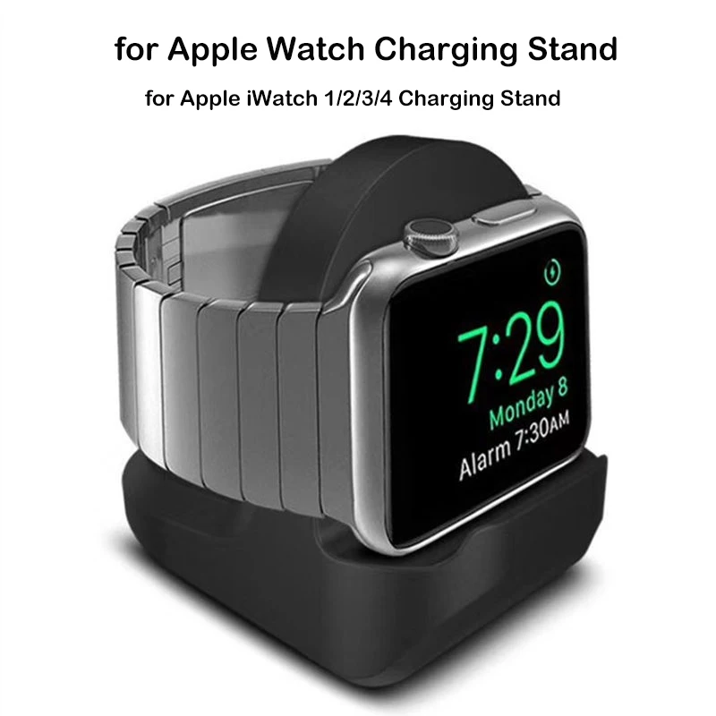 Подходит для Apple watch 1 2 3 4 серии кронштейн зарядки силиконовый iWatch 42 мм 38