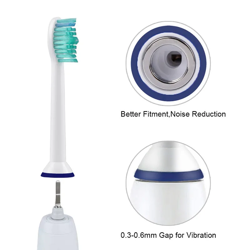 4 шт. сменные насадки для зубных щеток HX6014 Philips Sonicare пероральной щетки с крышкой
