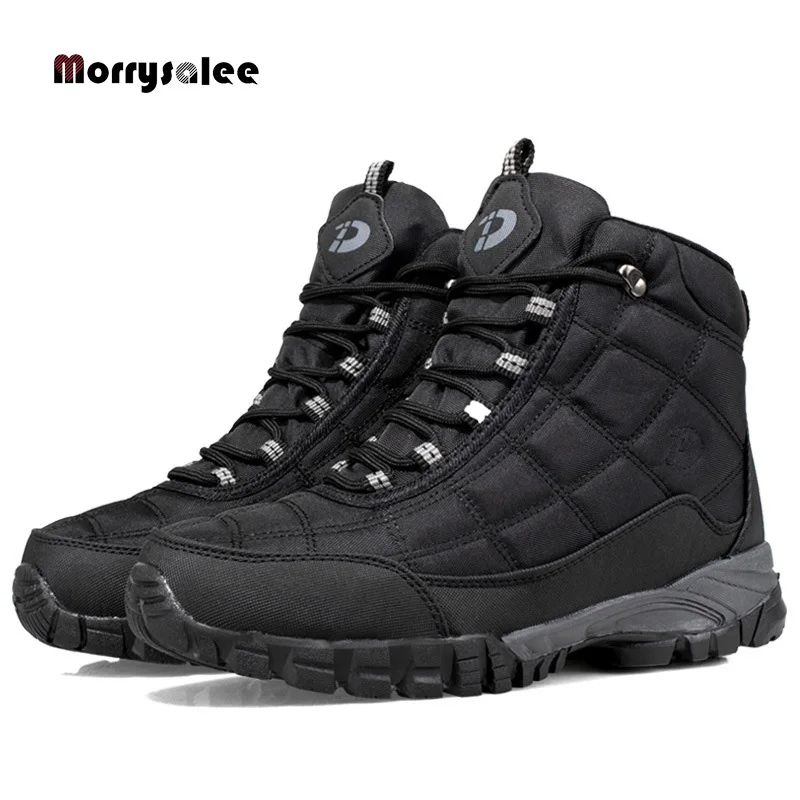 2021 New Quality Plus Men's Casual Shoes Winter Non-slip Warm Snow Boots With fur Wear-resistant High-top Working Cotton Shoes
