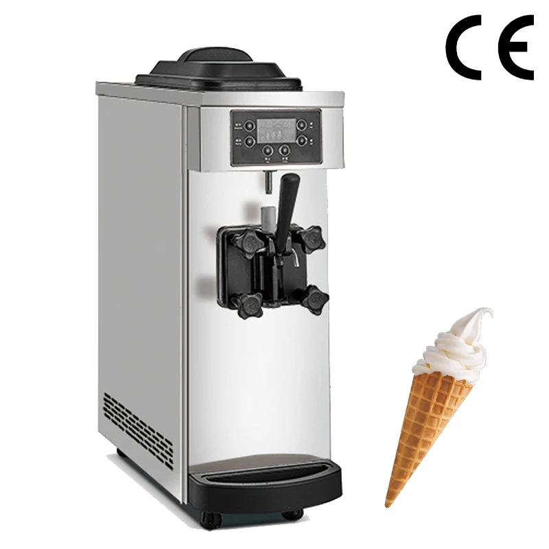 

Small Single Head Ice Cream Machine Desktop Soft Ice Cream Machine Home And Business Dual-use Ice Cream Sundae Machine